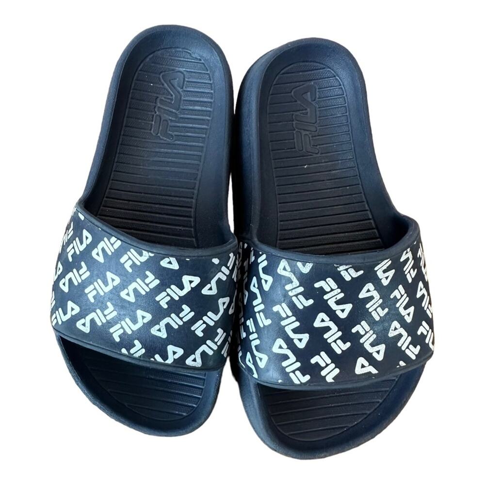 Fila Slides Navy Toddler Size 11